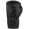 DEFY® Boxing Gloves Leather Punch Training Sparring MMA Fight UFC Black