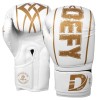 DEFY® Synthetic Leather Boxing Glove Thai Punch Training Sparring Gloves White