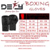 DEFY® Boxing Gloves Leather Punch Training Sparring MMA Fight UFC Black