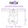 Defy Universal Ceiling Hook Punch Bag Wall Bracket Boxing Hanger Stand Black