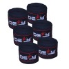 DEFY Pack of 3 PAIRS 140" Boxing Hand Wraps Elastic MMA Muay Thai Bandage- Black