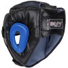 DEFY Boxing Head Guard Premium Synthetic Leather Head Gear MMA UFC Wrestling New Blue