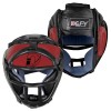 DEFY Boxing Head Guard Premium Synthetic Leather Head Gear MMA UFC Wrestling New Red