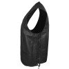 DEFY New Men's Classic Motorcycle Leather Club Vest with Gun Pockets/Side Laces