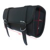 DEFY™ MOTORCYCLE TOOL BAG HANDLEBAR SADDLE BAG PU LEATHER STORAGE TOOL BLACK