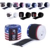 DEFY Weight Lifting Knee Wraps Training Fist Straps Power Lifter Gym Support 72" US Flag