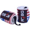 DEFY Power Weight Lifting Wrist Wraps Supports Gym Workout Bandage Straps 18" US Flag